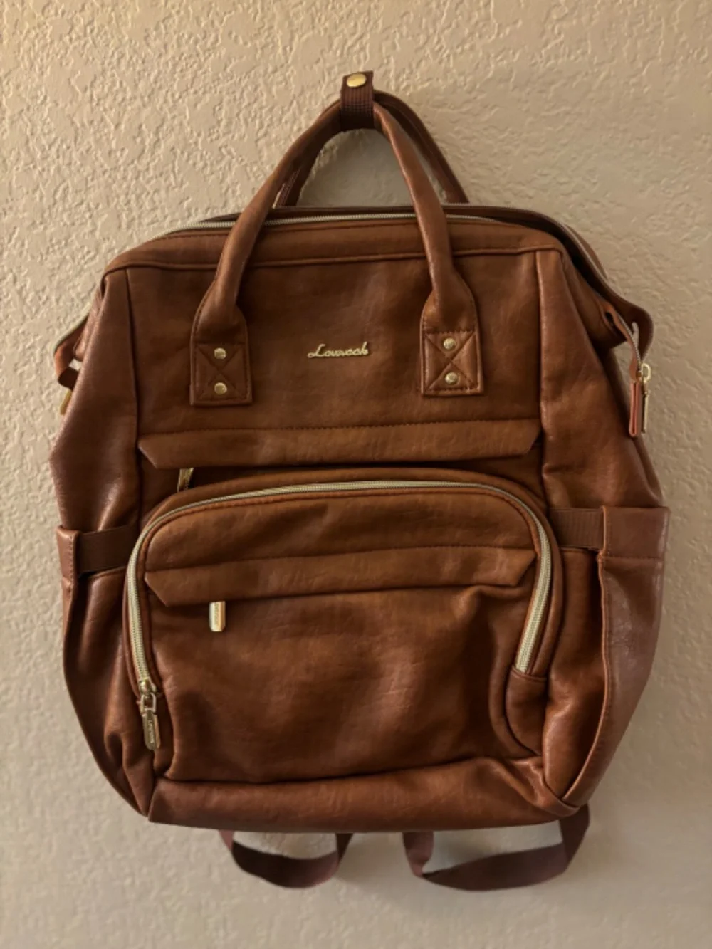 Lovevook Brown Leather Backpack - Discontinued Color